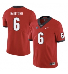Men #6 Kenny McIntosh Georgia Bulldogs College Football Jerseys Sale-Red