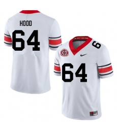 Men #64 Jacob Hood Georgia Bulldogs College Football Jerseys Sale-40th Anniversary
