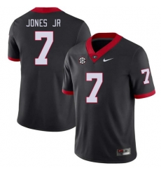 Men #7 Marvin Jones Jr Georgia Bulldogs College Football Jerseys Stitched-Black