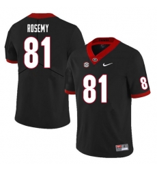 Men #81 Marcus Rosemy Georgia Bulldogs College Football Jerseys Sale-Black