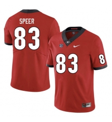 Men #83 Cole Speer Georgia Bulldogs College Football Jerseys Sale-Red