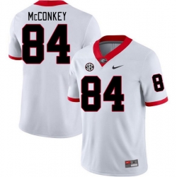 Men #84 Ladd McConkey Georgia Bulldogs College Football Jerseys Stitched-White