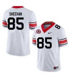 Men #85 Drew Sheehan Georgia Bulldogs College Football Jerseys Sale-40th Anniversary