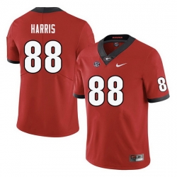 Men #88 Jackson Harris Georgia Bulldogs College Football Jerseys-Red
