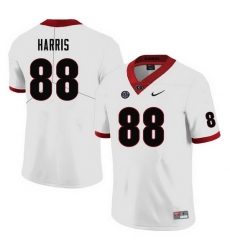 Men #88 Jackson Harris Georgia Bulldogs College Football Jerseys-White