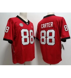 Men #88 Jalen Carter Georgia Bulldogs College Football Jerseys Sale Red