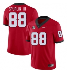 Men #88 Pearce Spurlin III Georgia Bulldogs College Football Jerseys Stitched-Red