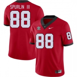 Men #88 Pearce Spurlin III Georgia Bulldogs College Football Jerseys Stitched-Red