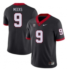 Men #9 Jackson Meeks Georgia Bulldogs College Football Jerseys Stitched-Black