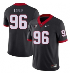 Men #96 Zion Logue Georgia Bulldogs College Football Jerseys Stitched-Black