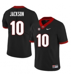 Men Georgia Bulldogs #10 Kearis Jackson College Football Jerseys Sale-Black