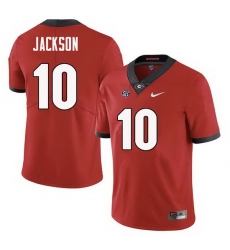 Men Georgia Bulldogs #10 Kearis Jackson College Football Jerseys Sale-Red