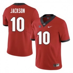 Men Georgia Bulldogs #10 Kearis Jackson College Football Jerseys Sale-Red