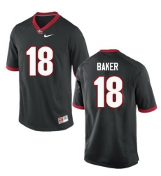 Men Georgia Bulldogs #18 Deandre Baker College Football Jerseys-Black