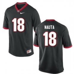 Men Georgia Bulldogs #18 Isaac Nauta College Football Jerseys-Black