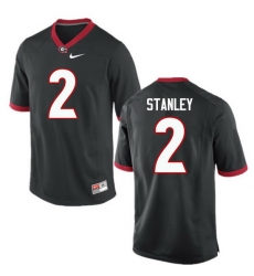 Men Georgia Bulldogs #2 Jayson Stanley College Football Jerseys-Black
