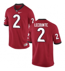 Men Georgia Bulldogs #2 Richard LeCounte College Football Jerseys-Red