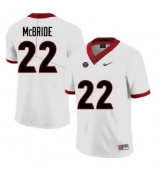 Men Georgia Bulldogs #22 Nate McBride College Football Jerseys Sale-White
