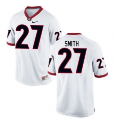 Men Georgia Bulldogs #27 KJ Smith College Football Jerseys-White