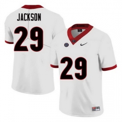 Men Georgia Bulldogs #29 Darius Jackson College Football Jerseys Sale-White