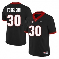 Men Georgia Bulldogs #30 Ed Ferguson College Football Jerseys Sale-Black
