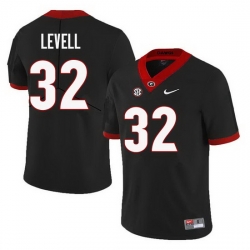 Men Georgia Bulldogs #32 Kyle Levell College Football Jerseys Sale-Black