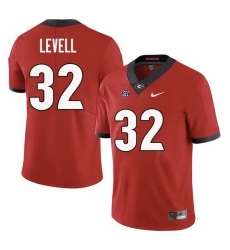 Men Georgia Bulldogs #32 Kyle Levell College Football Jerseys Sale-Red
