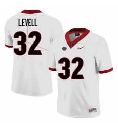 Men Georgia Bulldogs #32 Kyle Levell College Football Jerseys Sale-White