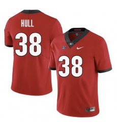 Men Georgia Bulldogs #38 Joseph Hull College Football Jerseys Sale-Red