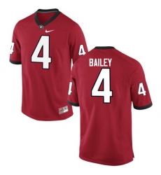 Men Georgia Bulldogs #4 Champ Bailey College Football Jerseys-Red