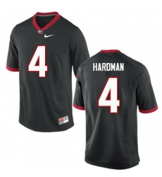 Men Georgia Bulldogs #4 Mecole Hardman College Football Jerseys-Black