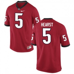 Men Georgia Bulldogs #5 Garrison Hearst College Football Jerseys-Red