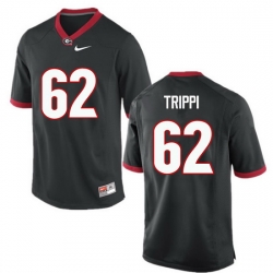 Men Georgia Bulldogs #62 Charley Trippi College Football Jerseys-Black