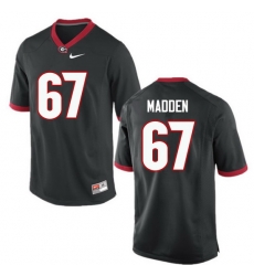 Men Georgia Bulldogs #67 Sam Madden College Football Jerseys-Black