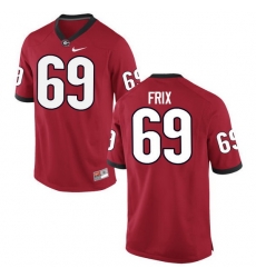 Men Georgia Bulldogs #69 Trent Frix College Football Jerseys-Red