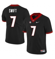 Men Georgia Bulldogs #7 DAndre Swift College Football Jerseys Sale-Black