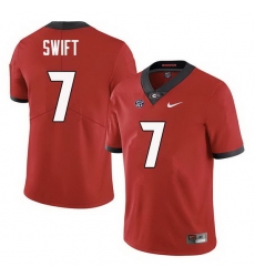 Men Georgia Bulldogs #7 DAndre Swift College Football Jerseys Sale-Red