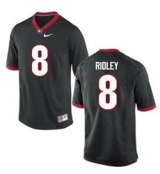 Men Georgia Bulldogs #8 Riley Ridley College Football Jerseys-Black