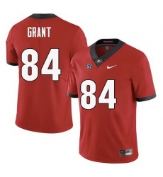 Men Georgia Bulldogs #84 Walter Grant College Football Jerseys Sale-Red