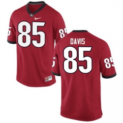 Men Georgia Bulldogs #85 Jordan Davis College Football Jerseys-Red