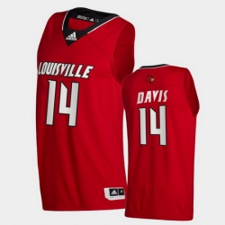 Men Louisville Cardinals Dre Davis College Basketball Red Swingman 2020 21 Jersey