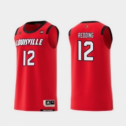 Men Louisville Cardinals Jacob Redding Red Replica College Basketball Jersey