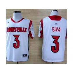 ncaa Louisville Cardinals #3 2013 March Madness Peyton Siva Authentic Jersey White