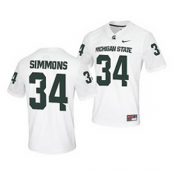 Michigan State Spartans Antjuan Simmons White Untouchable Men'S Jersey
