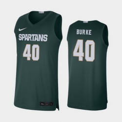 Michigan State Spartans Braden Burke Green Limited Men'S Jersey
