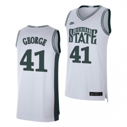 Michigan State Spartans Conner George White Retro Limited Men'S Jersey