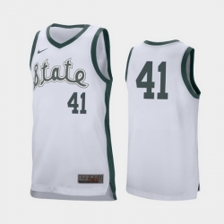 Michigan State Spartans Conner George White Retro Performance Men'S Jersey