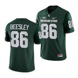 Michigan State Spartans Drew Beesley Green College Football Game Jersey