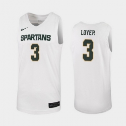 Michigan State Spartans Foster Loyer White Replica Men'S Jersey