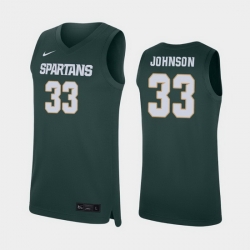Michigan State Spartans Magic Johnson Green Replica Men'S Jersey